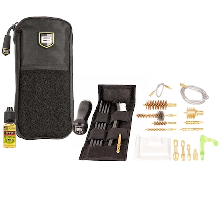 Breakthrough Clean Technologies Badge Series Rod & Pull-Through Cleaning Kit, 5.56 / 9mm / 12 Gauge BT-MPK-3G